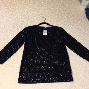- NWT J. Crew  sequin top size medium